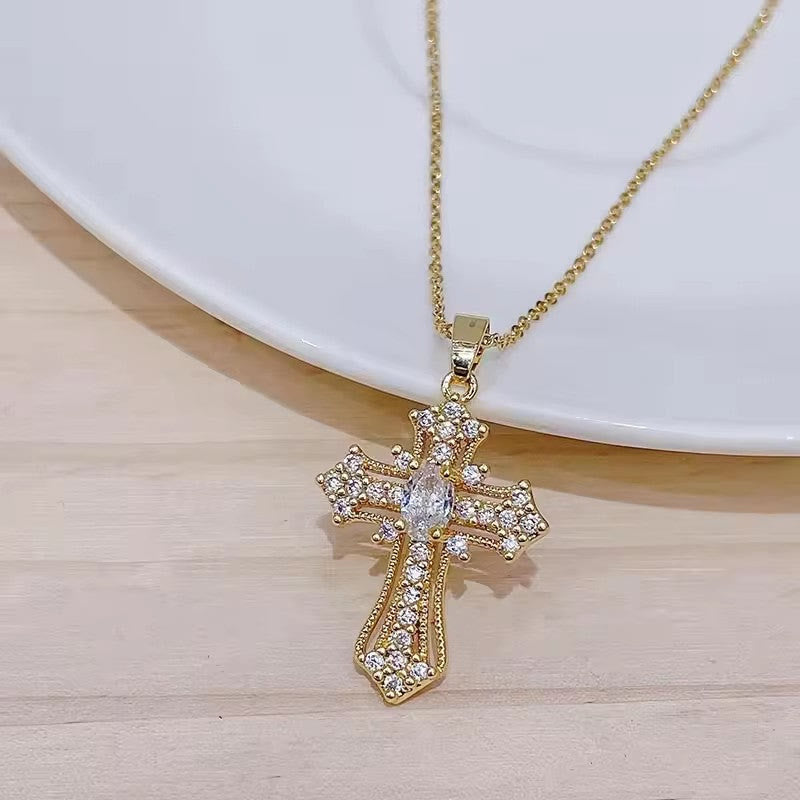 FREE Today: Ornate Multi-Color Zircon Cross Pendant Necklace: A Symbol of Vibrant Faith and Divine Light - image 10