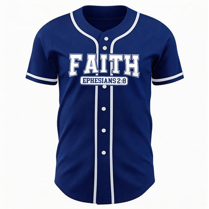 Christianartworkshop Faith Custom Name Number Baseball Jersey - image 6