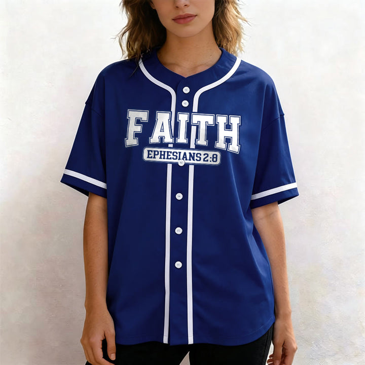 Christianartworkshop Faith Custom Name Number Baseball Jersey - image 4