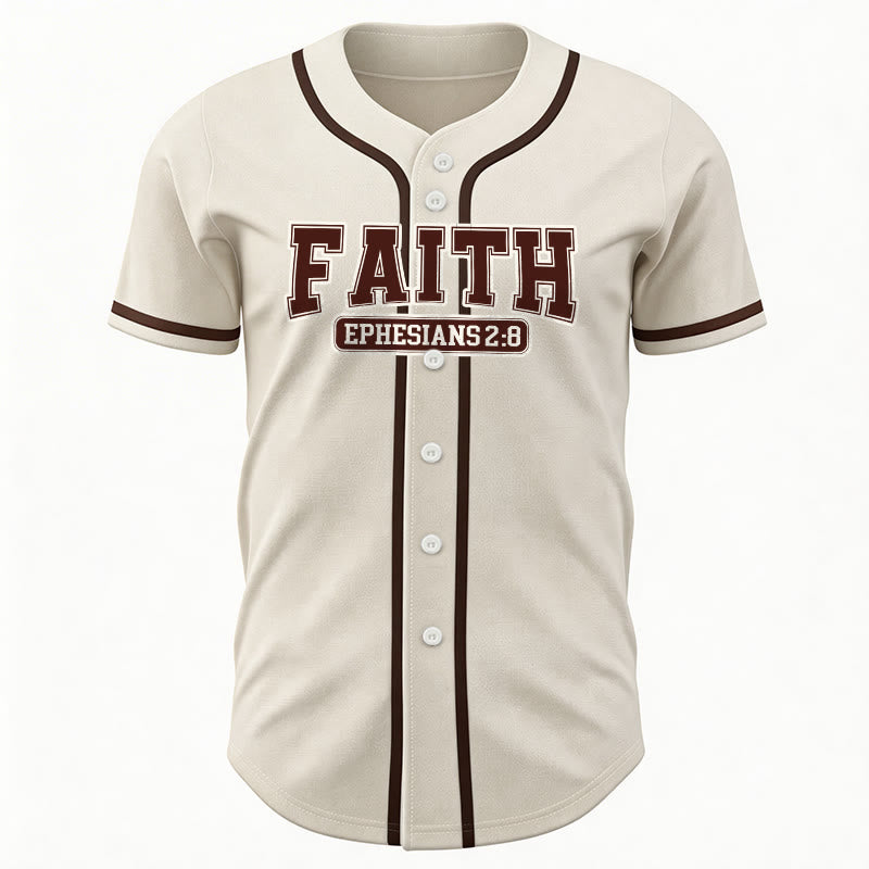 Christianartworkshop Faith Custom Name Number Baseball Jersey - image 13
