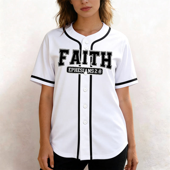 Christianartworkshop Faith Custom Name Number Baseball Jersey - image 18