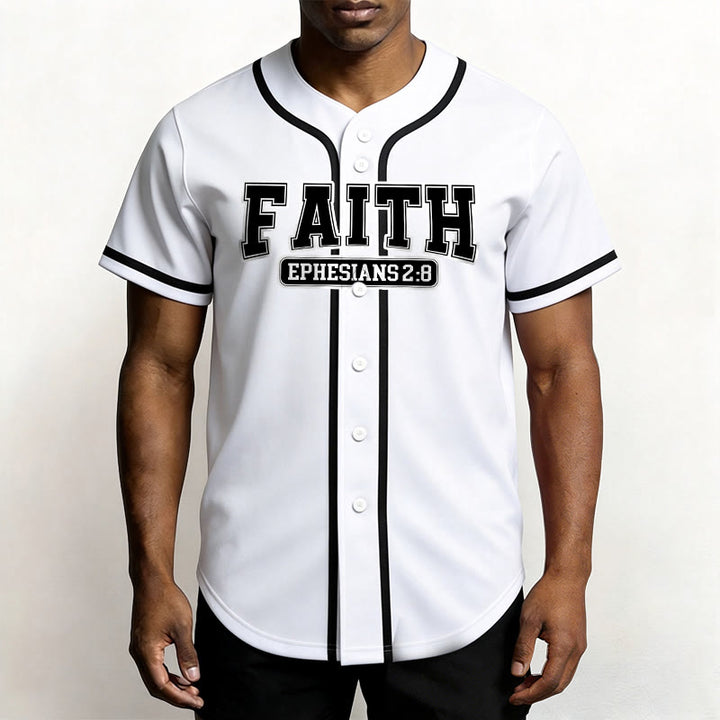 Christianartworkshop Faith Custom Name Number Baseball Jersey - image 16