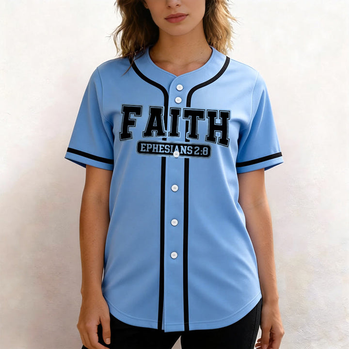 Christianartworkshop Faith Custom Name Number Baseball Jersey - image 47