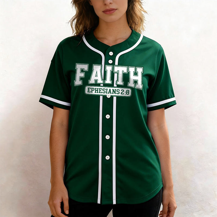 Christianartworkshop Faith Custom Name Number Baseball Jersey - image 53