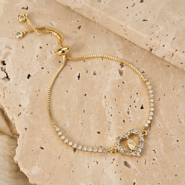 Christianartworkshop Our Lady Centered Adjustable Bolo Bracelet, Symbol of Divine Grace - image 8