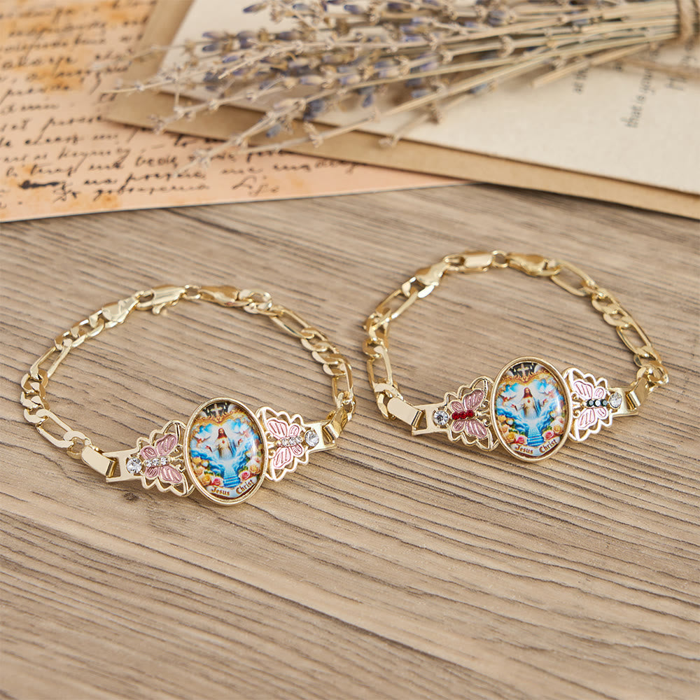 Christianartworkshop Jesus Christ & Butterfly Bracelet: Elevating Daily Devotion With Sacred Symbolism - image 8
