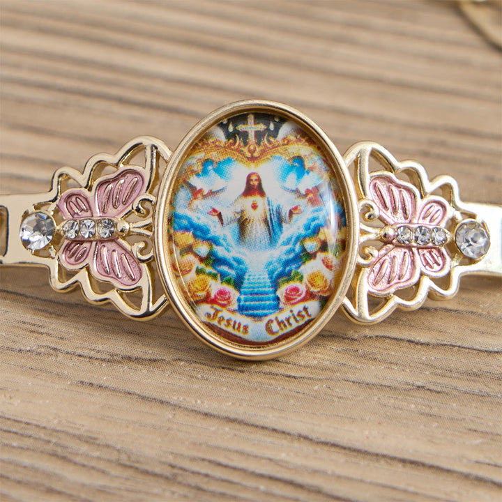 Christianartworkshop Jesus Christ & Butterfly Bracelet: Elevating Daily Devotion With Sacred Symbolism - image 3