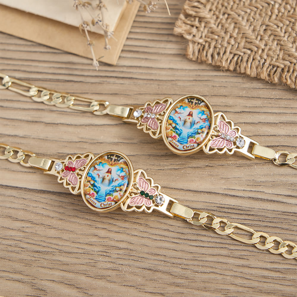 Christianartworkshop Jesus Christ & Butterfly Bracelet: Elevating Daily Devotion With Sacred Symbolism - image 7