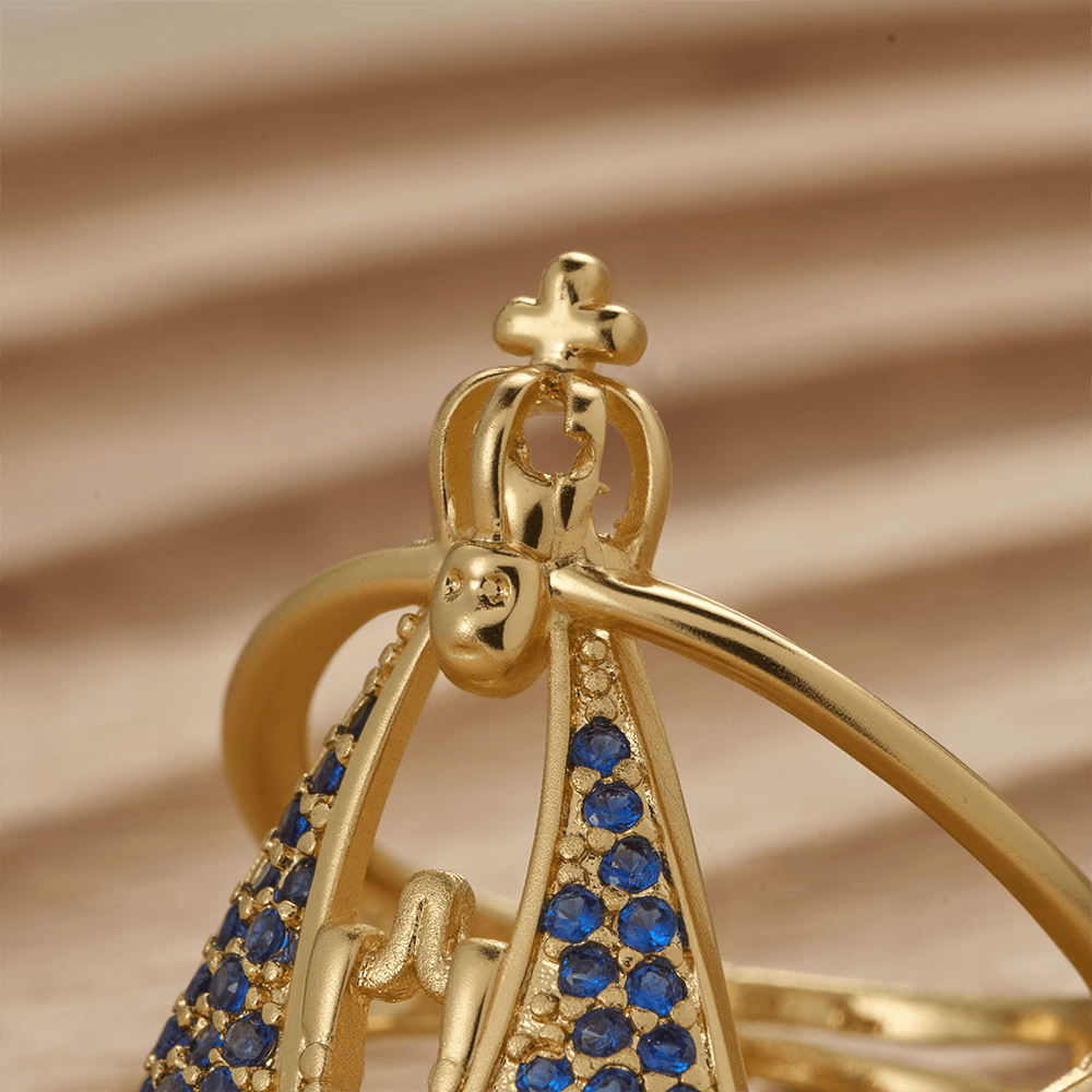 Christianartworkshop Our Lady of Guadalupe Devotional Ring: Emblem of Our Lady Grace & Divine Protection - image 2