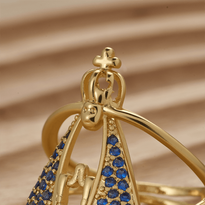 Christianartworkshop Our Lady of Guadalupe Devotional Ring: Emblem of Our Lady Grace & Divine Protection - image 2