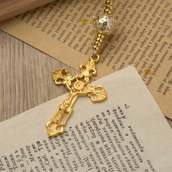 Christianartworkshop Elegant White Virgin Mary Rosary with Custom Name Letters - image 7