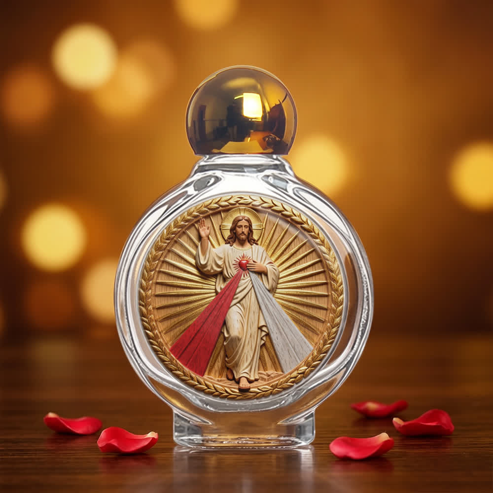 Christianartworkshop Catholic Icon Holy Water Bottle: Religious Art for Home & Church - Divine Mercy - image 8