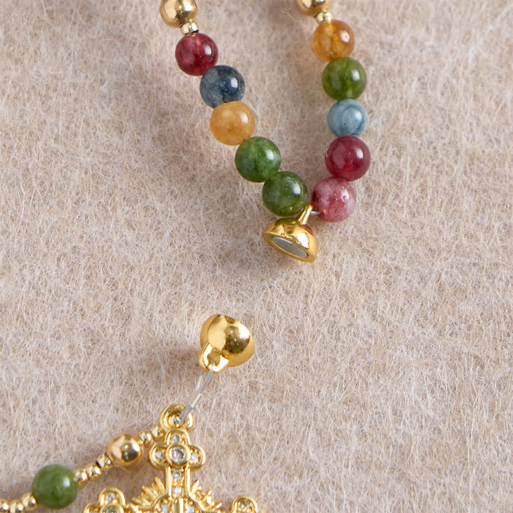 Christianartworkshop Magnetic Strawberry Agate Rosary Bracelet: Emblem of Divine Grace & Purity - image 25