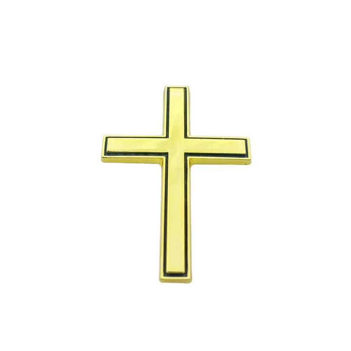 FREE Today: Durable Metal Cross Car Decal: Remind of His Quiet Guidance on the Road - Golden Black (Set of 4) - image 22