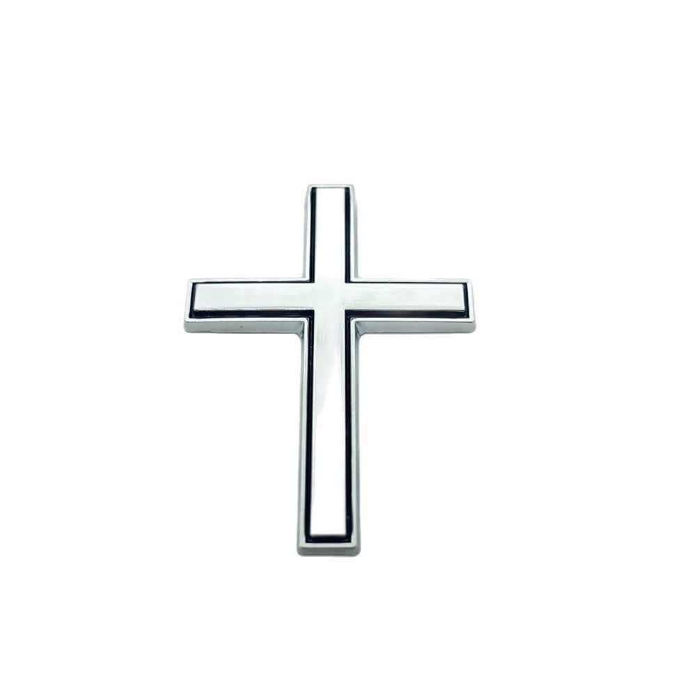 FREE Today: Durable Metal Cross Car Decal: Remind of His Quiet Guidance on the Road - Silver Black (Set of 4) - image 20
