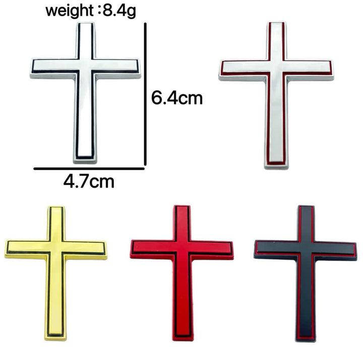 FREE Today: Durable Metal Cross Car Decal: Remind of His Quiet Guidance on the Road - 1 Set of  Cross (Set of 5) - image 25