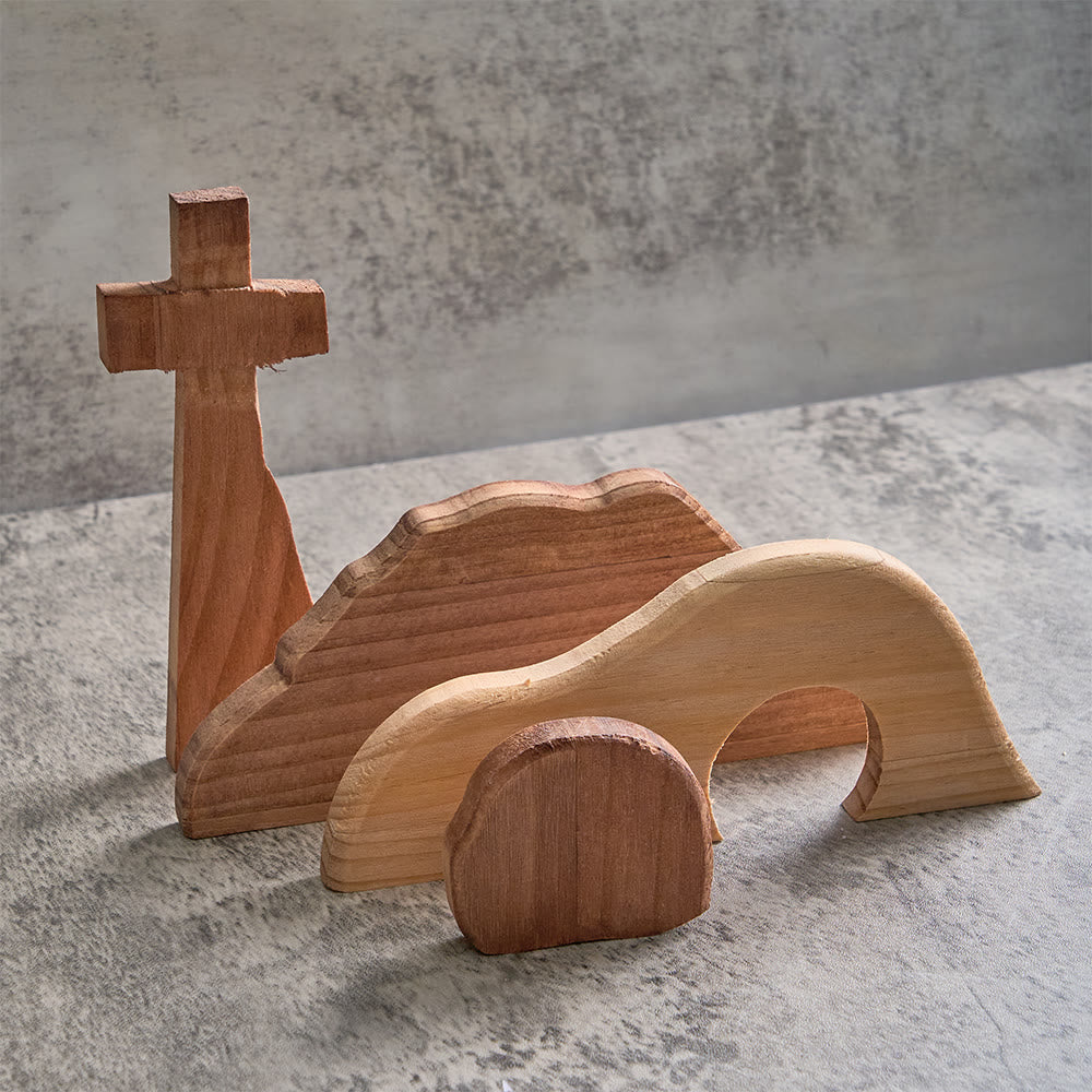 Christianartworkshop He is Risen The Empty Tomb Easter Scene Ornament - Celebrate the Spirit of Resurrection - image 3
