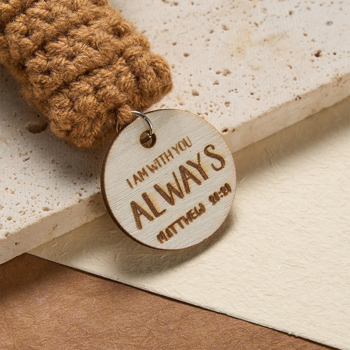 FREE Today: Crocheted Cross Car Charm with Inspirational Bible Verse Discs: A Reminder of Divine Grace - image 2