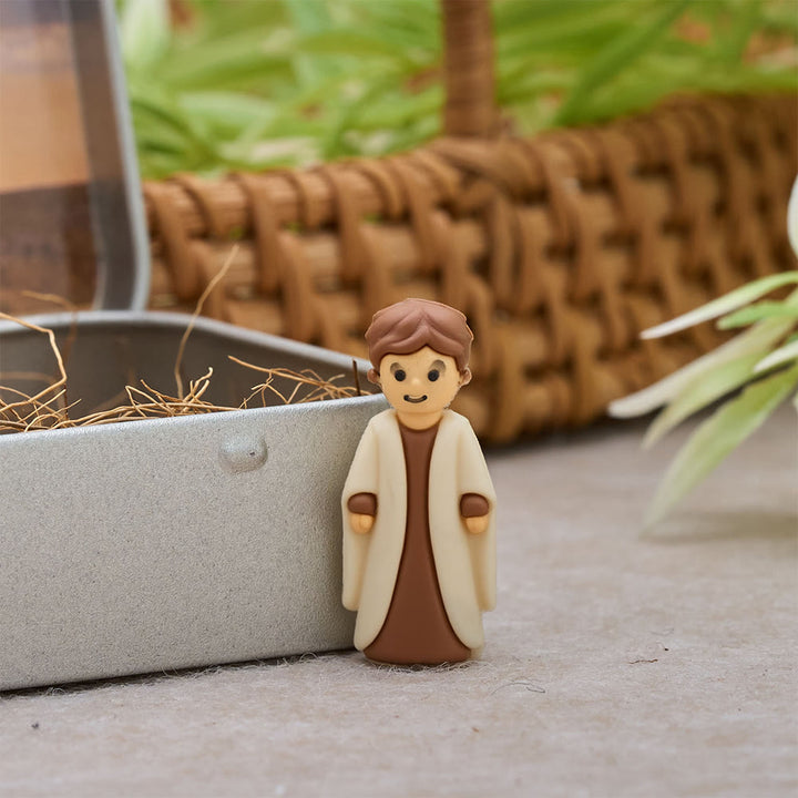 FREE Today: Nativity Scene & Crucifixion Scene Miniature Figurine Set with Portable Tin Box: A Symbol of the Christmas Story - image 5