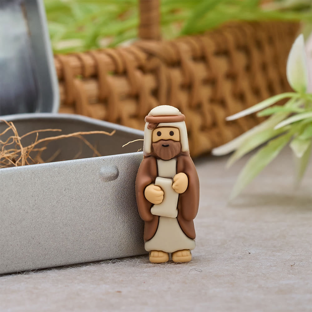 Christianartworkshop Good Friday Crucifixion Scene Mini Figurine Set with Portable Tin Box: A Symbol of Sacrifice - image 2