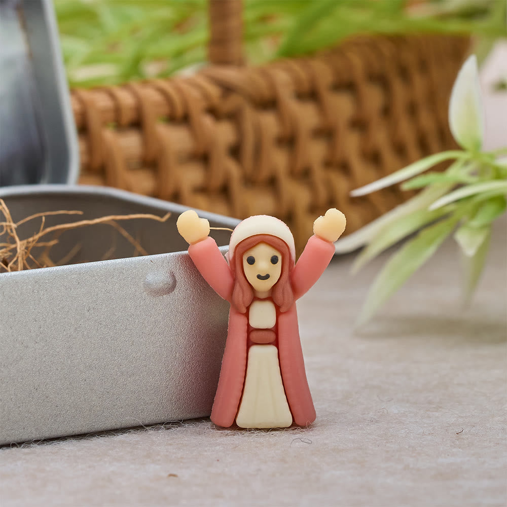 Christianartworkshop Good Friday Crucifixion Scene Mini Figurine Set with Portable Tin Box: A Symbol of Sacrifice - image 4