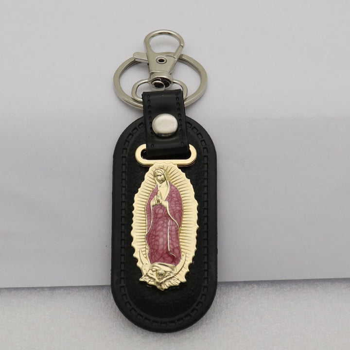 Christianartworkshop Our Lady of Guadalupe Devotional Keychain: Emblem of Marian Grace & Spiritual Protection - Pink Robe & Our Lady - image 6