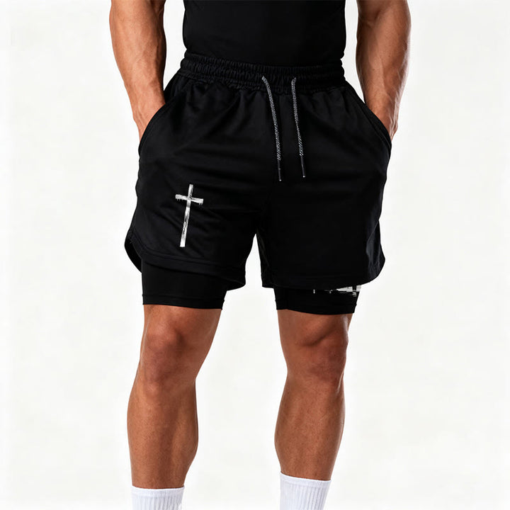 Christianartworkshop Calvary Cross Scene Performance Layered Shorts - image 12