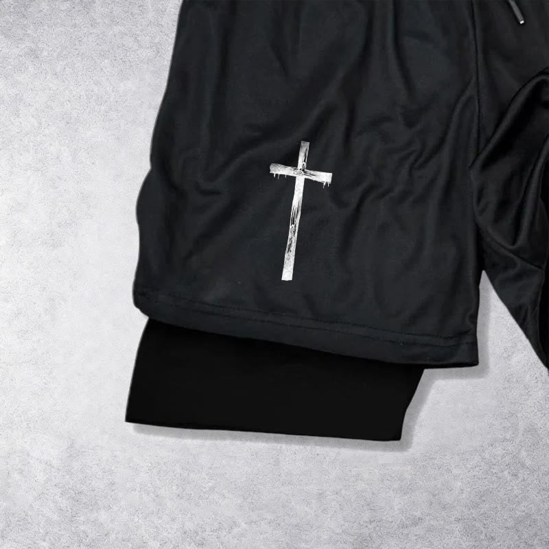 Christianartworkshop Calvary Cross Scene Performance Layered Shorts - image 14