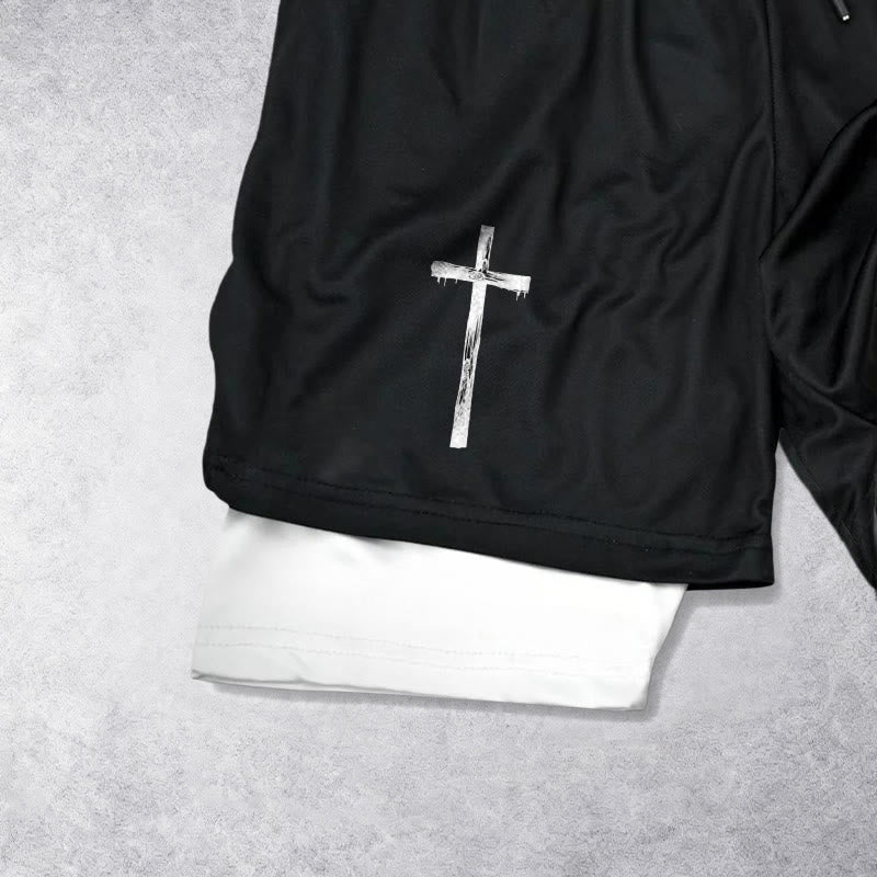 Christianartworkshop Calvary Cross Scene Performance Layered Shorts - image 5