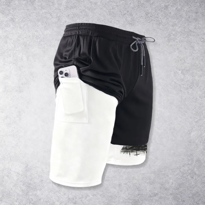Christianartworkshop Calvary Cross Scene Performance Layered Shorts - image 7