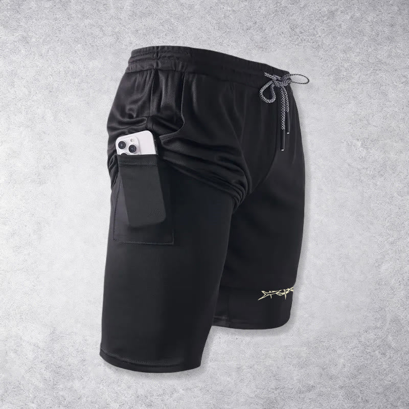 Christianartworkshop Jesus & Crown of Thorns Cross Performance Layered Shorts - image 16