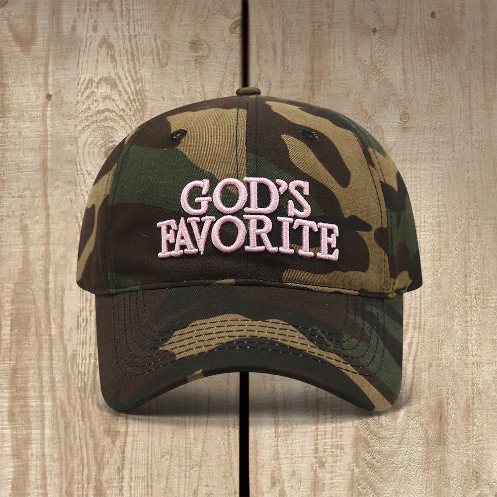 Christianartworkshop God's Favorite Confidence & Faith-Inspired Baseball Cap - Realtree Camo - image 6