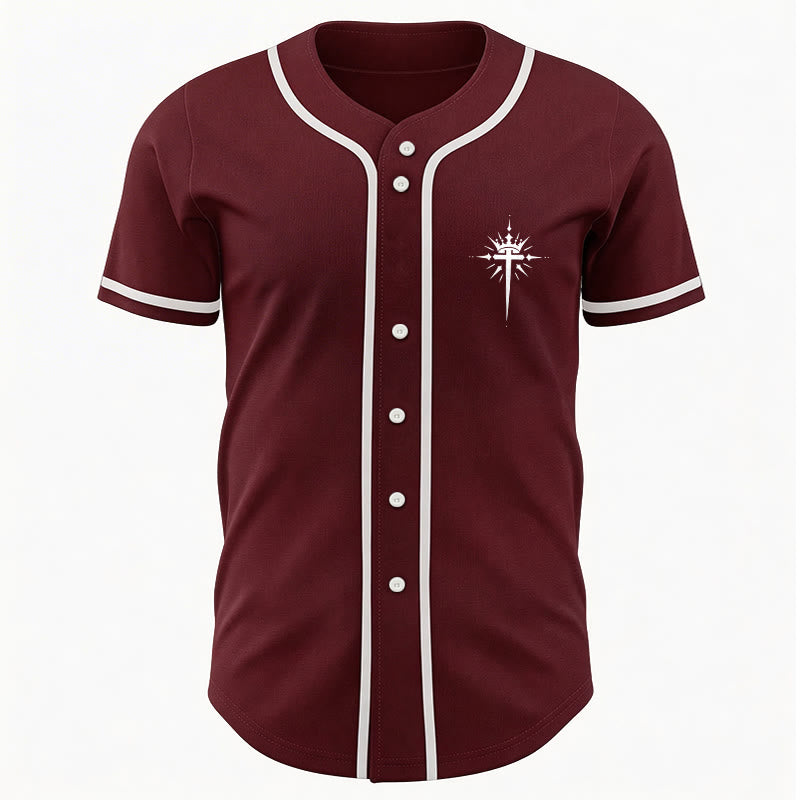 Christianartworkshop Jesus Is King Angel Wings Cross Faith Statement Custom Baseball Jersey - image 38