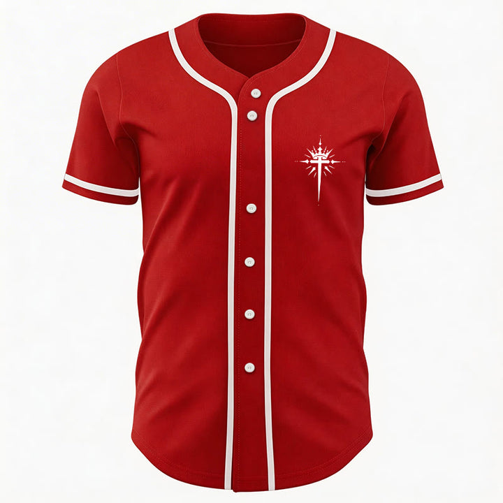Christianartworkshop Jesus Is King Angel Wings Cross Faith Statement Custom Baseball Jersey - image 31