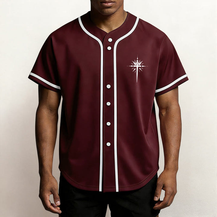 Christianartworkshop Jesus Is King Angel Wings Cross Faith Statement Custom Baseball Jersey - image 36