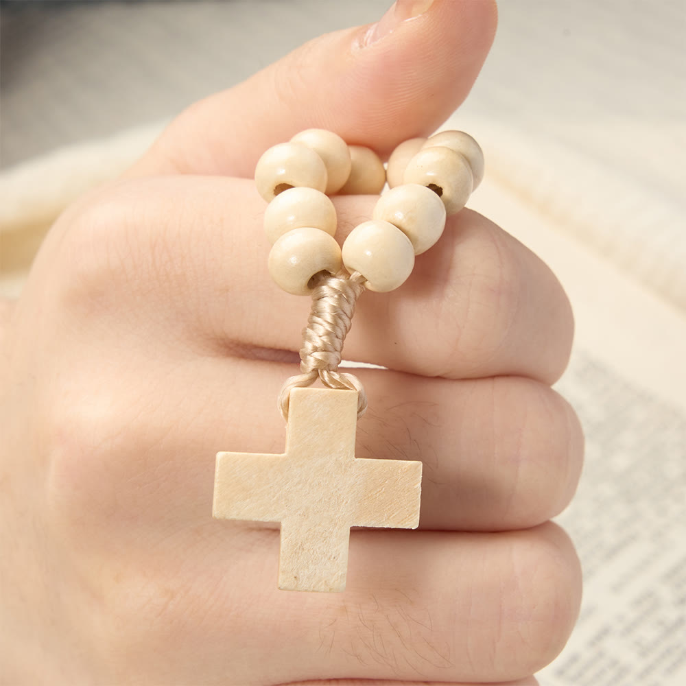 Christianartworkshop Vibrant Finger Rosary with Simple Cross Pendant: A Daily Symbol of Comfort and Hope - image 7