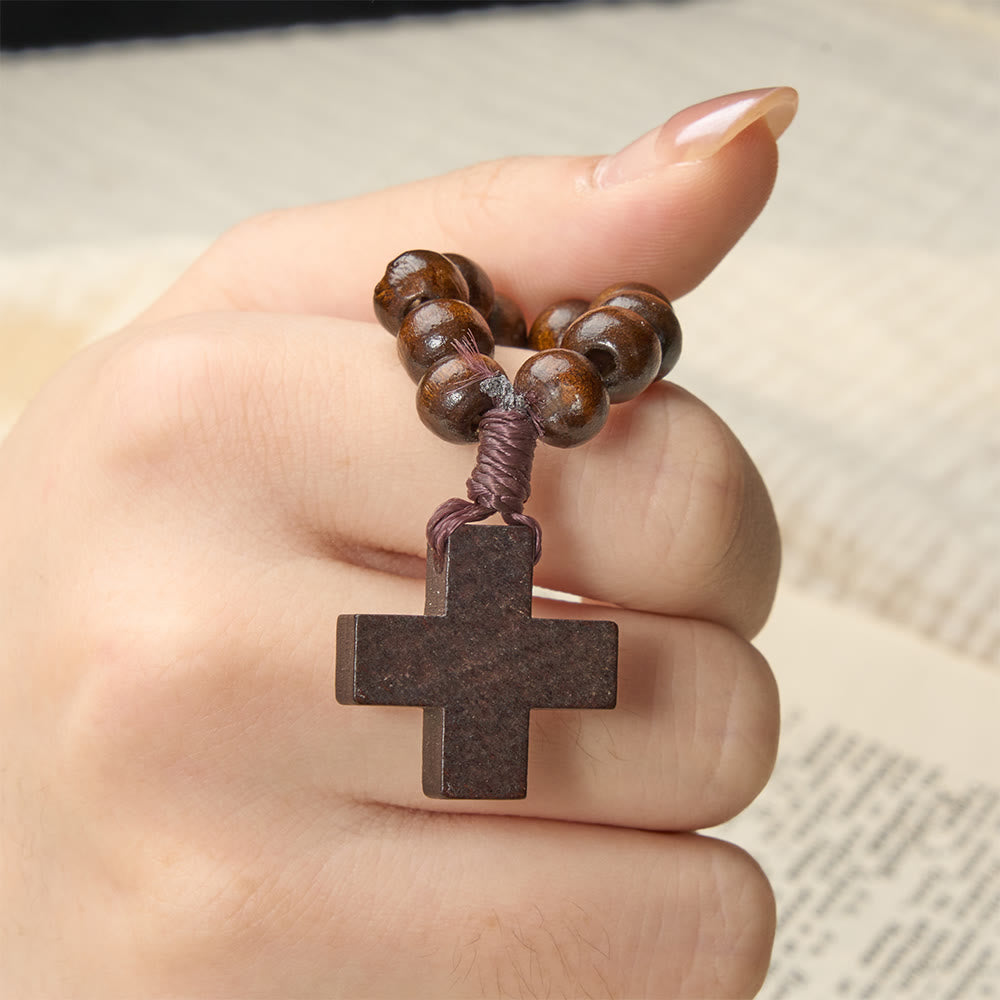 Christianartworkshop Vibrant Finger Rosary with Simple Cross Pendant: A Daily Symbol of Comfort and Hope - image 9