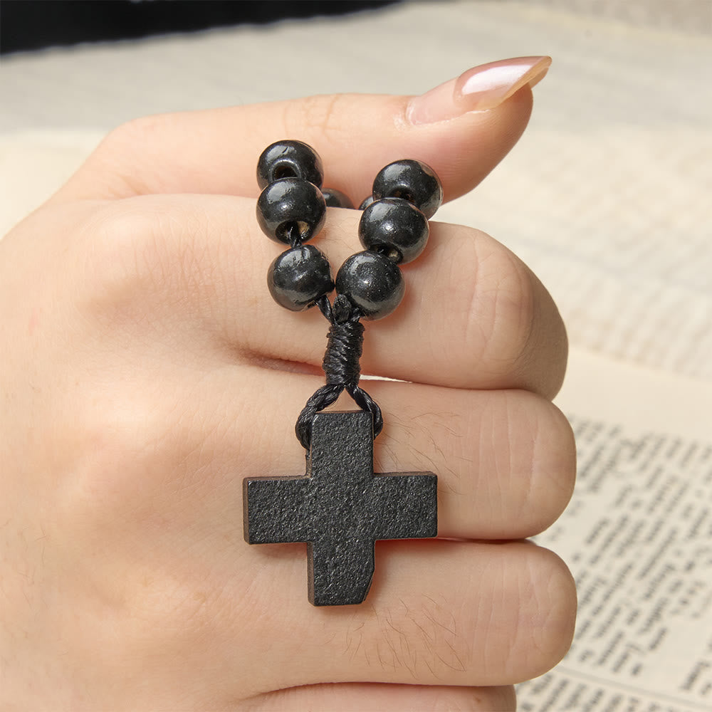 Christianartworkshop Vibrant Finger Rosary with Simple Cross Pendant: A Daily Symbol of Comfort and Hope - image 13
