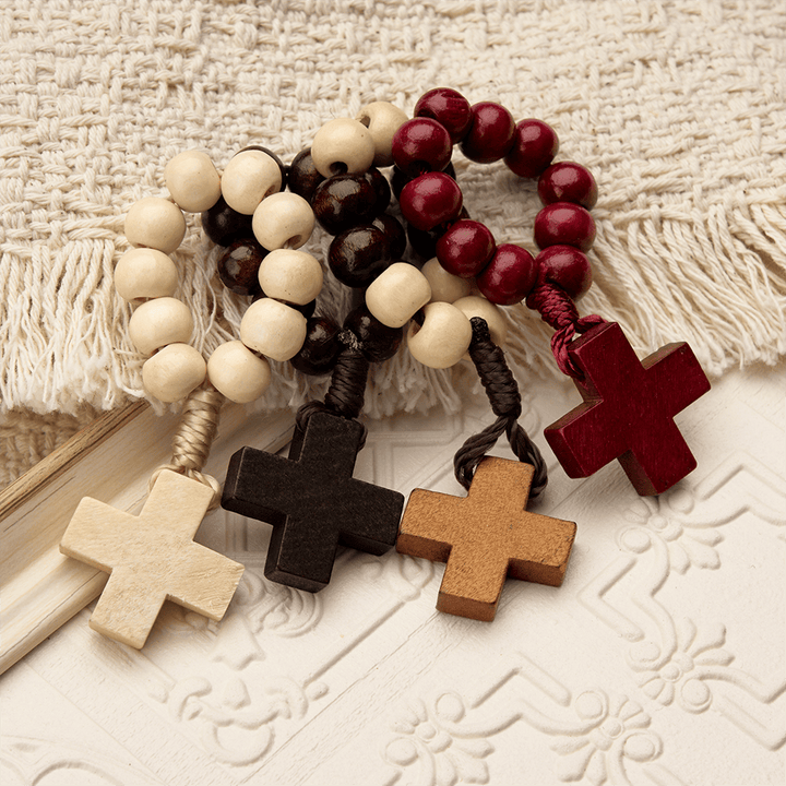 Christianartworkshop Vibrant Finger Rosary with Simple Cross Pendant: A Daily Symbol of Comfort and Hope - image 2