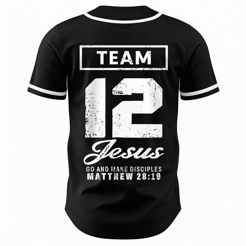 Christianartworkshop Team Jesus Matthew 28:19 Go And Make Disciples Custom Name Number Unisex Baseball Jersey - image 17