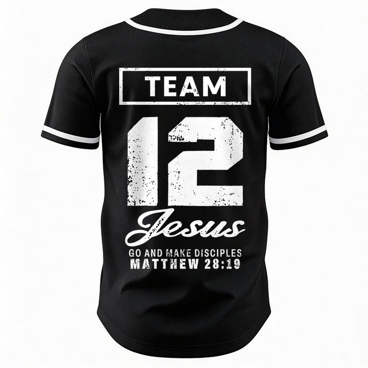 Christianartworkshop Team Jesus Matthew 28:19 Go And Make Disciples Custom Name Number Unisex Baseball Jersey - image 17