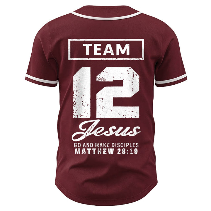 Christianartworkshop Team Jesus Matthew 28:19 Go And Make Disciples Custom Name Number Unisex Baseball Jersey - image 31