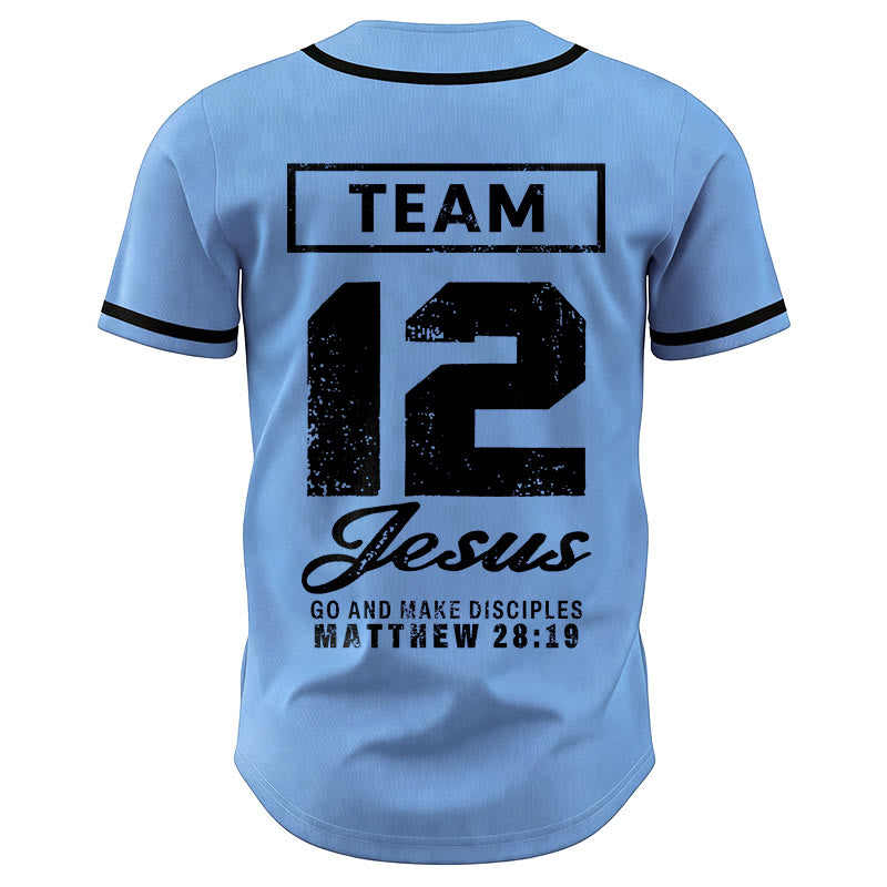 Christianartworkshop Team Jesus Matthew 28:19 Go And Make Disciples Custom Name Number Unisex Baseball Jersey - image 38