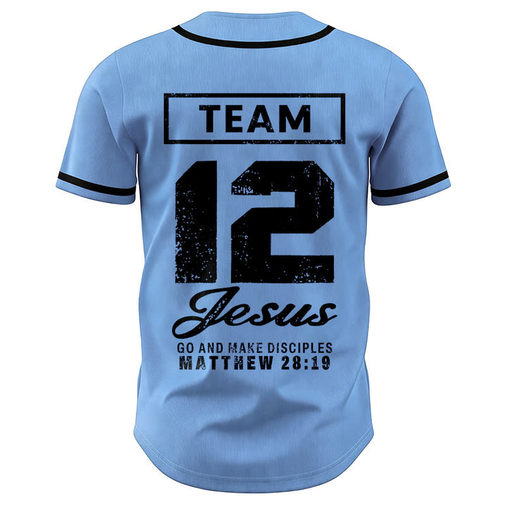 Christianartworkshop Team Jesus Matthew 28:19 Go And Make Disciples Custom Name Number Unisex Baseball Jersey - image 38