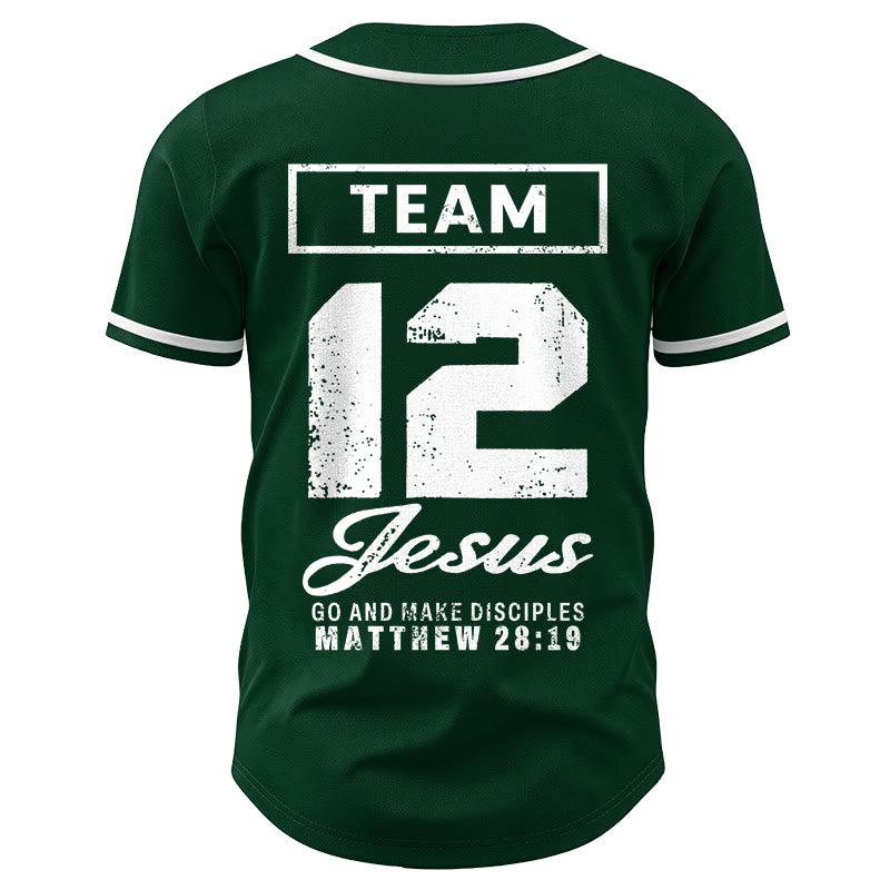 Christianartworkshop Team Jesus Matthew 28:19 Go And Make Disciples Custom Name Number Unisex Baseball Jersey - image 45