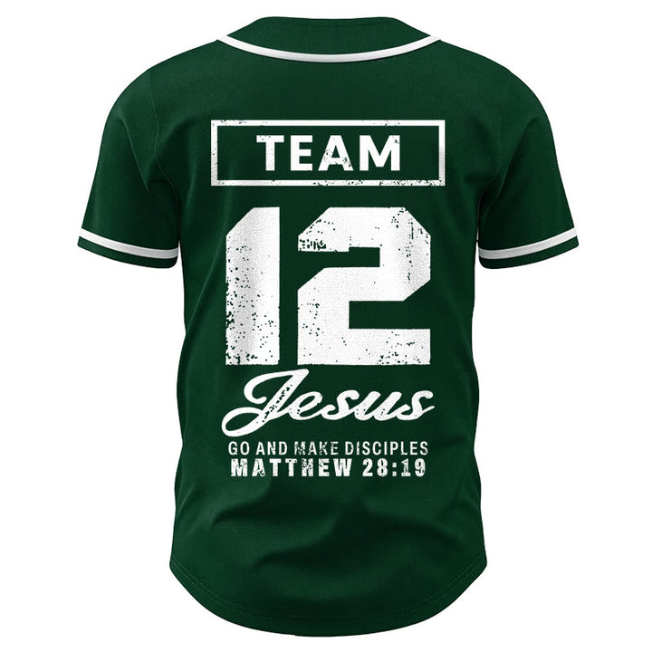 Christianartworkshop Team Jesus Matthew 28:19 Go And Make Disciples Custom Name Number Unisex Baseball Jersey - image 45