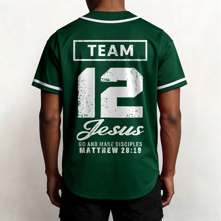 Christianartworkshop Team Jesus Matthew 28:19 Go And Make Disciples Custom Name Number Unisex Baseball Jersey - image 43