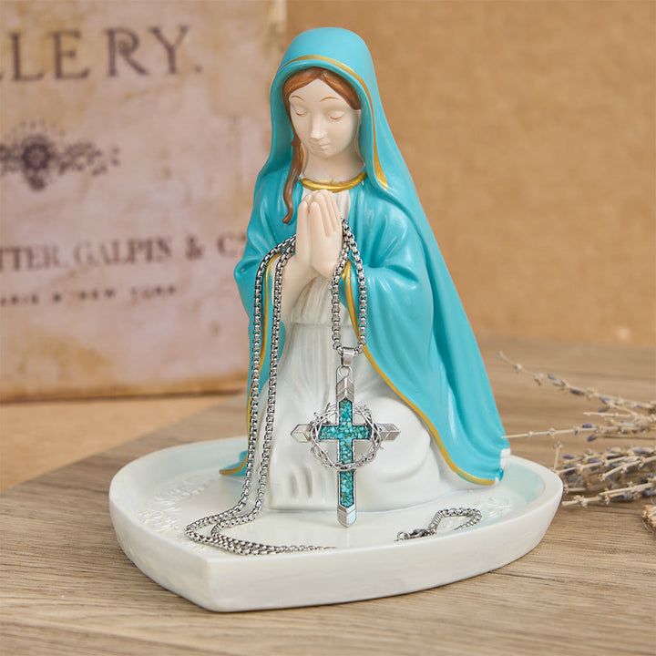 FREE Today: Thorn-Wrapped Inlaid Cross Pendant Necklace: A Symbol of Christ’s Sacrificial Love - image 3