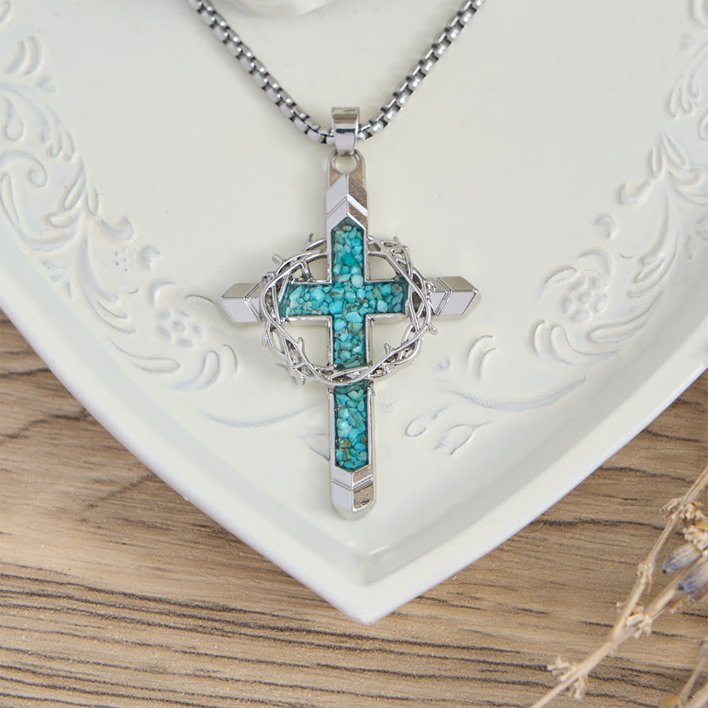 FREE Today: Thorn-Wrapped Inlaid Cross Pendant Necklace: A Symbol of Christ’s Sacrificial Love - image 9