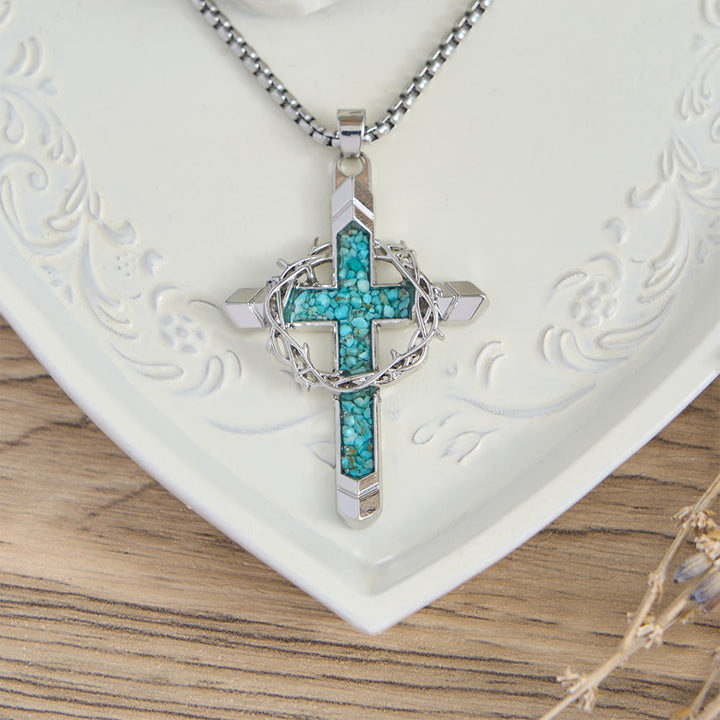 FREE Today: Thorn-Wrapped Inlaid Cross Pendant Necklace: A Symbol of Christ’s Sacrificial Love - image 9